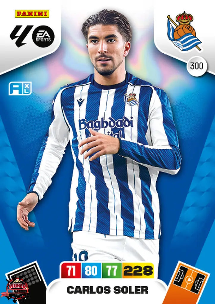 #300 | Adrenalyn XL | La Liga | 2025-2026 | Carlos Soler | Real Sociedad | Basico
