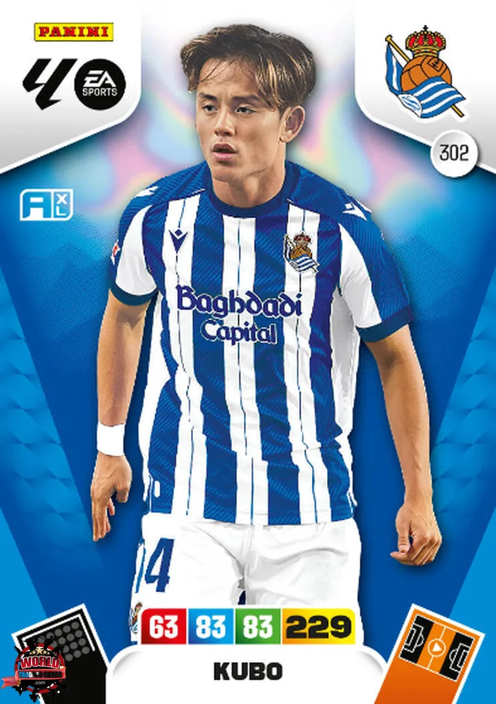 #302 | Adrenalyn XL | La Liga | 2025-2026 | Kubo | Real Sociedad | Basico