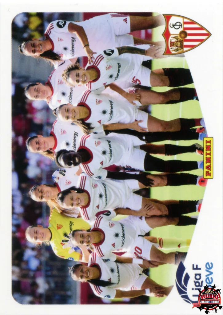 Cromo Trading Card Fútbol-Formación Sevilla FC-Sevilla FC-Panini Liga F Moeve 2025-2026-303-Basico