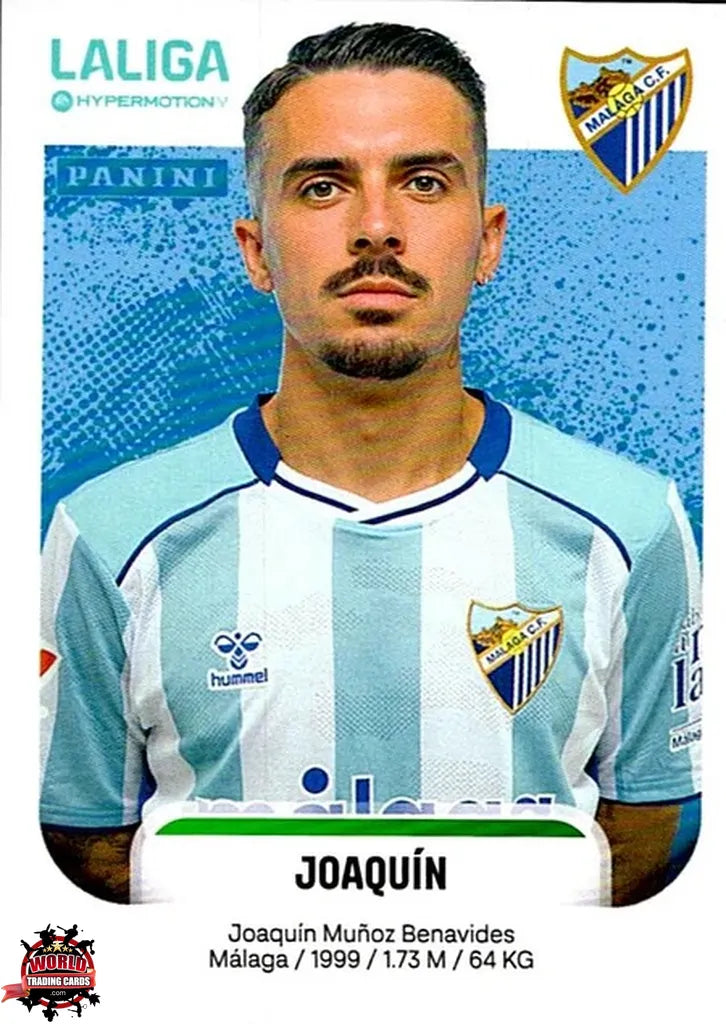 Cromo Trading Card Fútbol-Joaquín-Málaga CF-Panini La Liga HypermotionV 2025-2026-303-Basico