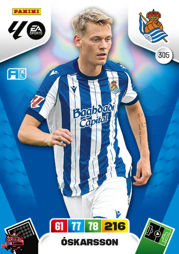 #305 | Adrenalyn XL | La Liga | 2025-2026 | Óskarsson | Real Sociedad | Basico