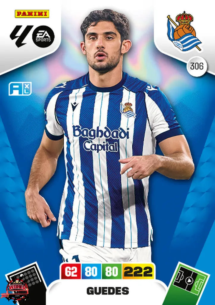 #306 | Adrenalyn XL | La Liga | 2025-2026 | Guedes | Real Sociedad | Basico