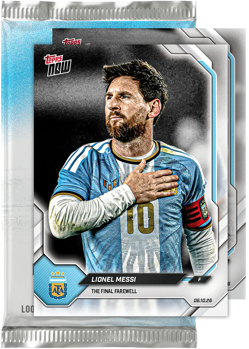 2026 | Topps | Now | Argentina | Lionel Messi  | Despedida Final | SOBRE PACK SELLADO (2 cartas) | Posibles Autos 1/1?