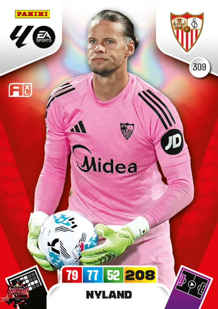 #309 | Adrenalyn XL | La Liga | 2025-2026 | Nyland | Sevilla FC | Basico