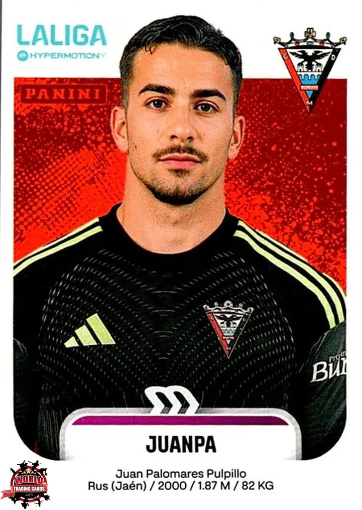 Cromo Trading Card Fútbol-Juanpa-Mirandés-Panini La Liga HypermotionV 2025-2026-309-Basico
