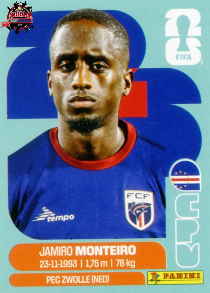 #CPV012 | Panini | Fifa World Cup Stickers | 2026 | Jamiro Monteiro | Cape Verde | Base - International version