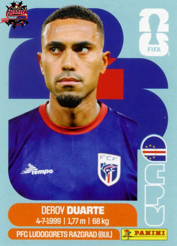 #CPV014 | Panini | Fifa World Cup Stickers | 2026 | Deroy Duarte | Cape Verde | Base - International version