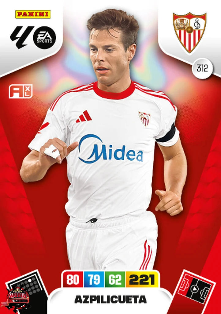 #312 | Adrenalyn XL | La Liga | 2025-2026 | Azpilicueta | Sevilla FC | Basico