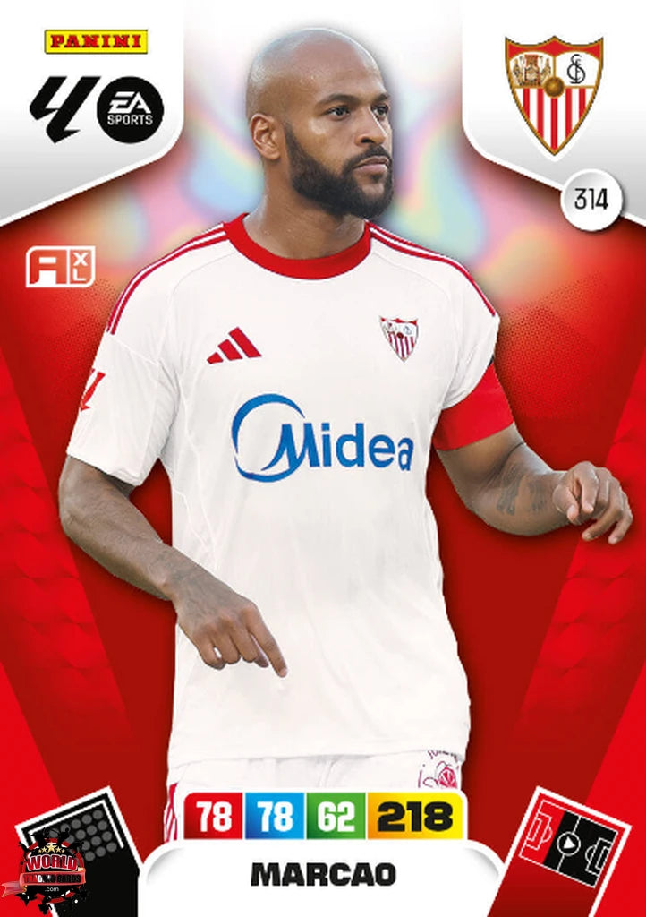 #314 | Adrenalyn XL | La Liga | 2025-2026 | Marcão | Sevilla FC | Basico