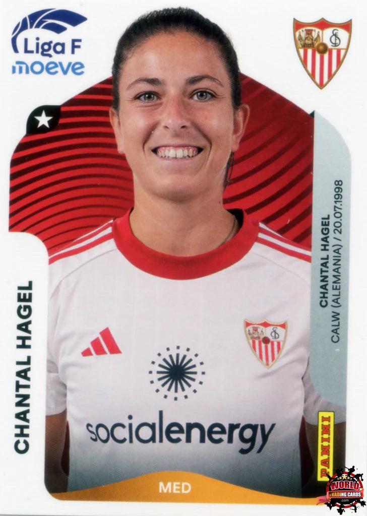Cromo Trading Card Fútbol-Chantal Hagel-Sevilla FC-Panini Liga F Moeve 2025-2026-314-Basico