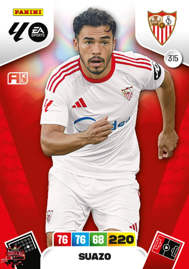 Suazo - Sevilla FC - Panini Adrenalyn XL - 2025-2026 - 315 - Basico
