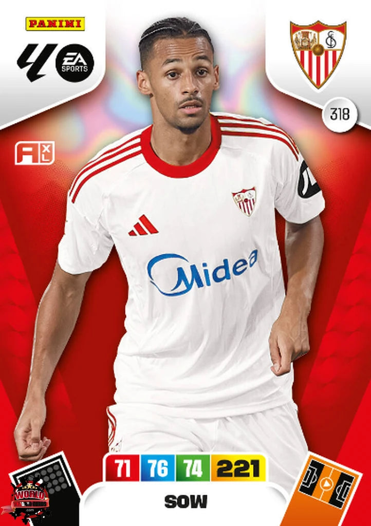 #318 | Adrenalyn XL | La Liga | 2025-2026 | Sow | Sevilla FC | Basico