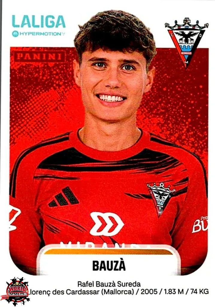 Cromo Trading Card Fútbol-Bauzá-Mirandés-Panini La Liga HypermotionV 2025-2026-318-Basico