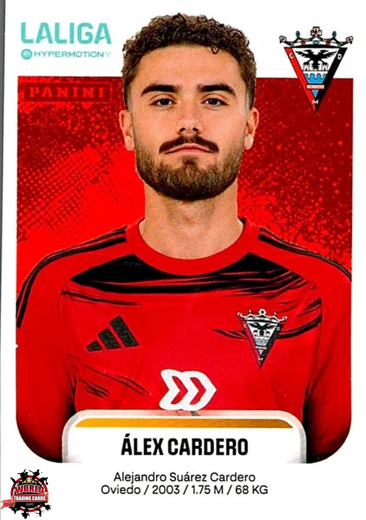Cromo Trading Card Fútbol-Álex Cardero-Mirandés-Panini La Liga HypermotionV 2025-2026-319B-Basico