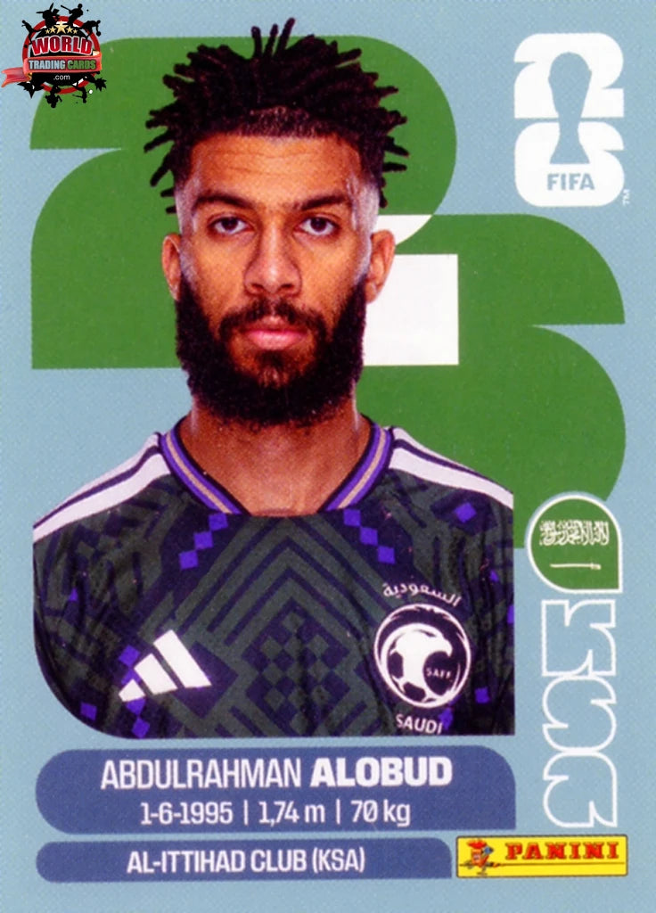 #KSA017 | Panini | Fifa World Cup Stickers | 2026 | Abdulrahman Al-Aboud | Saudi Arabia | Base - International version