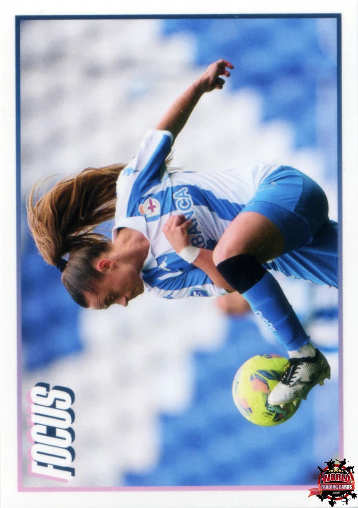 Cromo Trading Card Fútbol-Vera Martínez-Deportivo Abanca-Panini Liga F Moeve 2025-2026-322-Focus