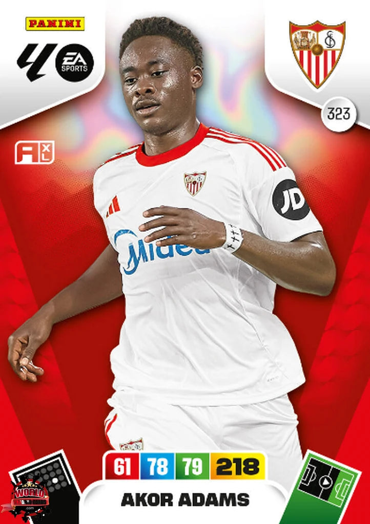 Akor Adams - Sevilla FC - Panini Adrenalyn XL - 2025-2026 - 323 - Basico
