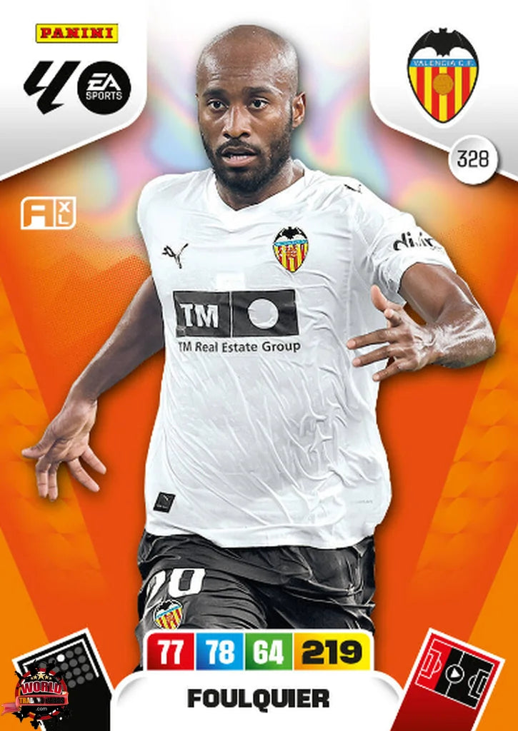 #328 | Adrenalyn XL | La Liga | 2025-2026 | Foulquier | Valencia CF | Basico