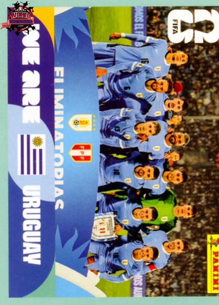 #URU013 | Panini | Fifa World Cup Stickers | 2026 | Team Photo | Uruguay | Base - International version