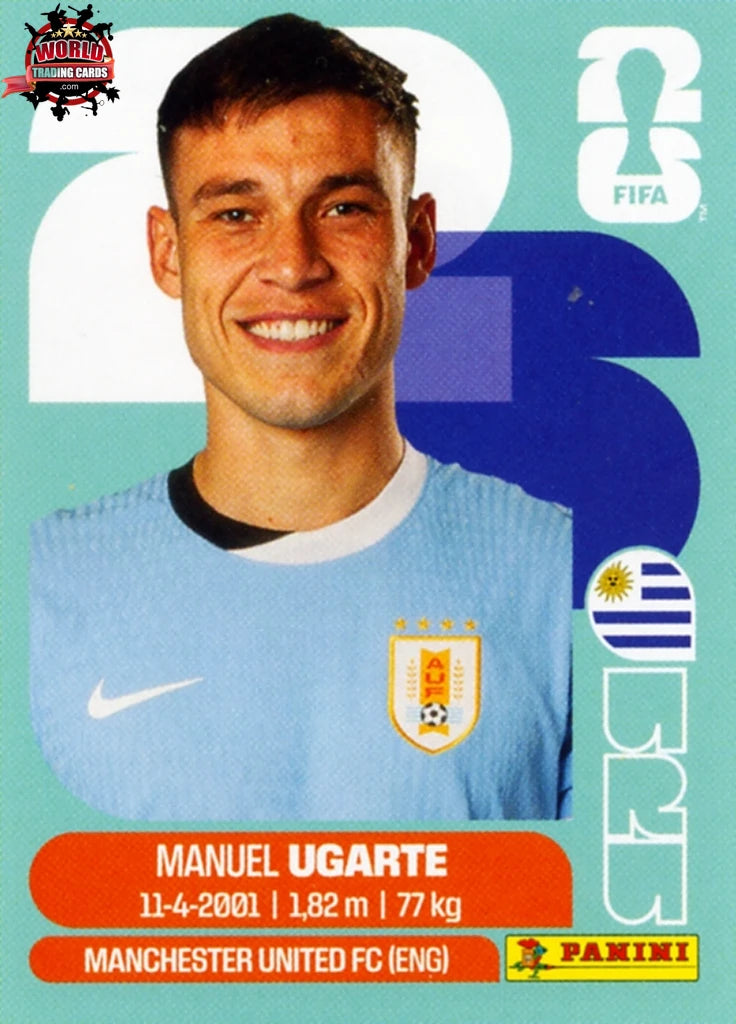 #URU014 | Panini | Fifa World Cup Stickers | 2026 | Manuel Ugarte | Uruguay | Base - International version