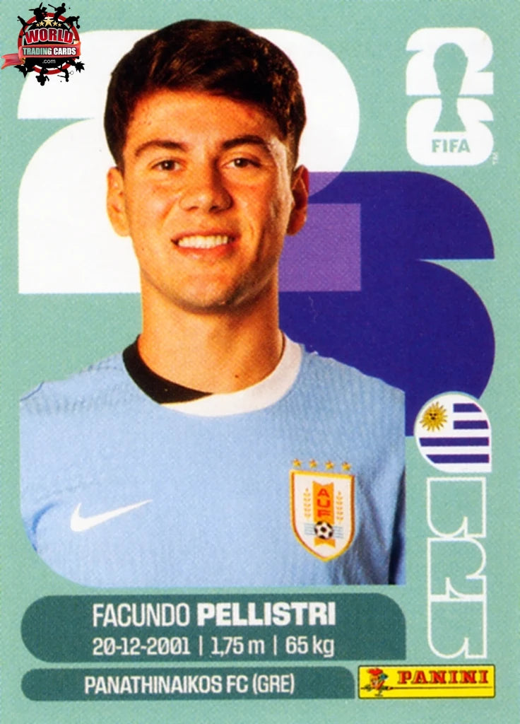 #URU020 | Panini | Fifa World Cup Stickers | 2026 | Facundo Pellistri | Uruguay | Base - International version