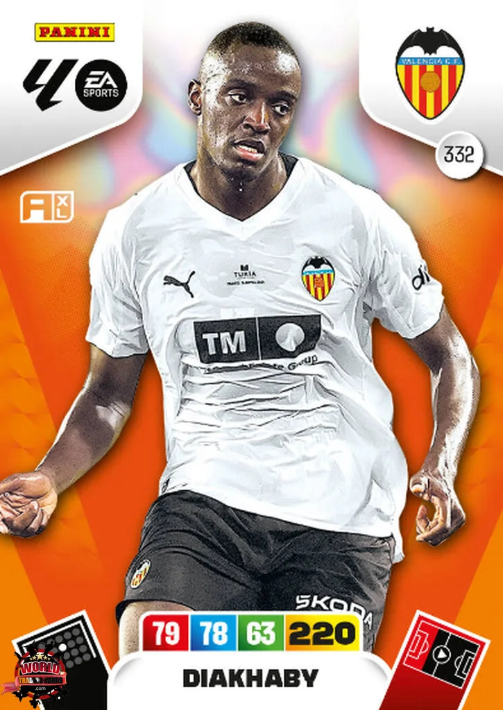 #332 | Adrenalyn XL | La Liga | 2025-2026 | Diakhaby | Valencia CF | Basico