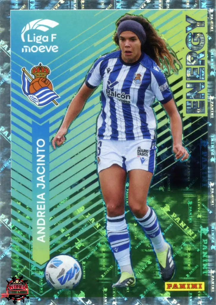 Cromo Trading Card Fútbol-Andreia Jacinto-Real Sociedad-Panini Liga F Moeve 2025-2026-332-Energy Moeve