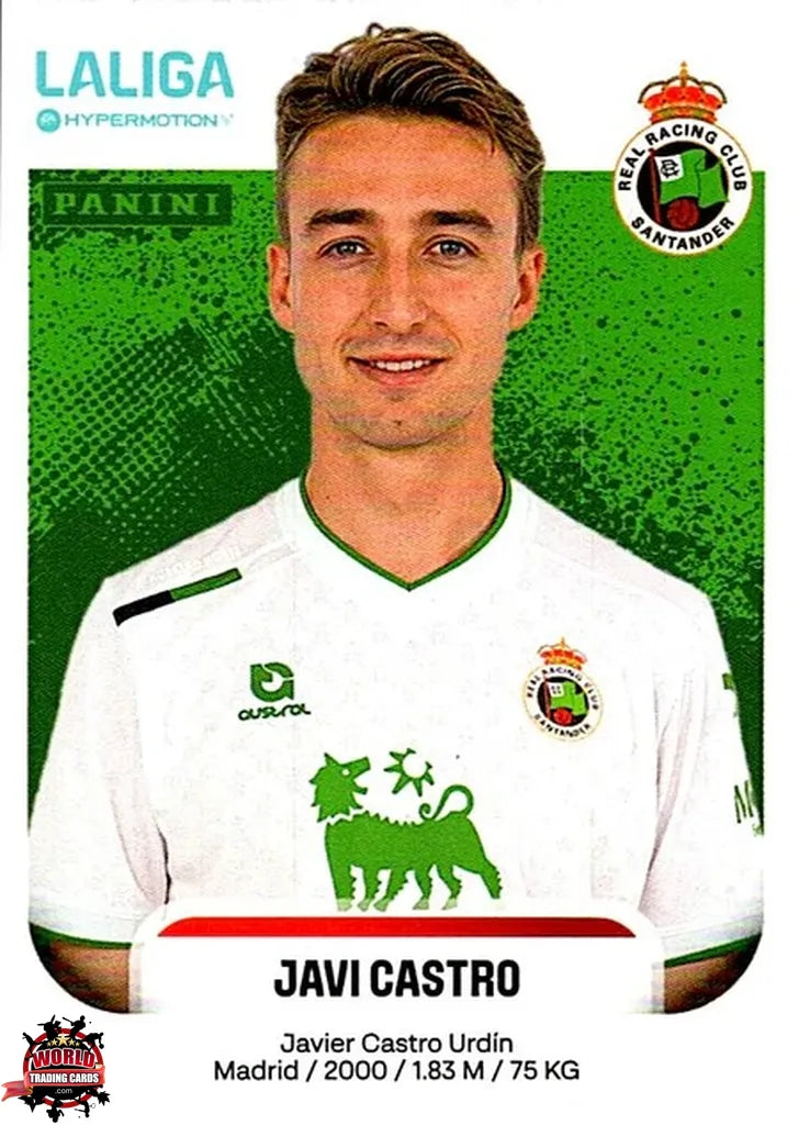 Cromo Trading Card Fútbol-Javi Castro-Real Racing Club-Panini La Liga HypermotionV 2025-2026-333-Basico