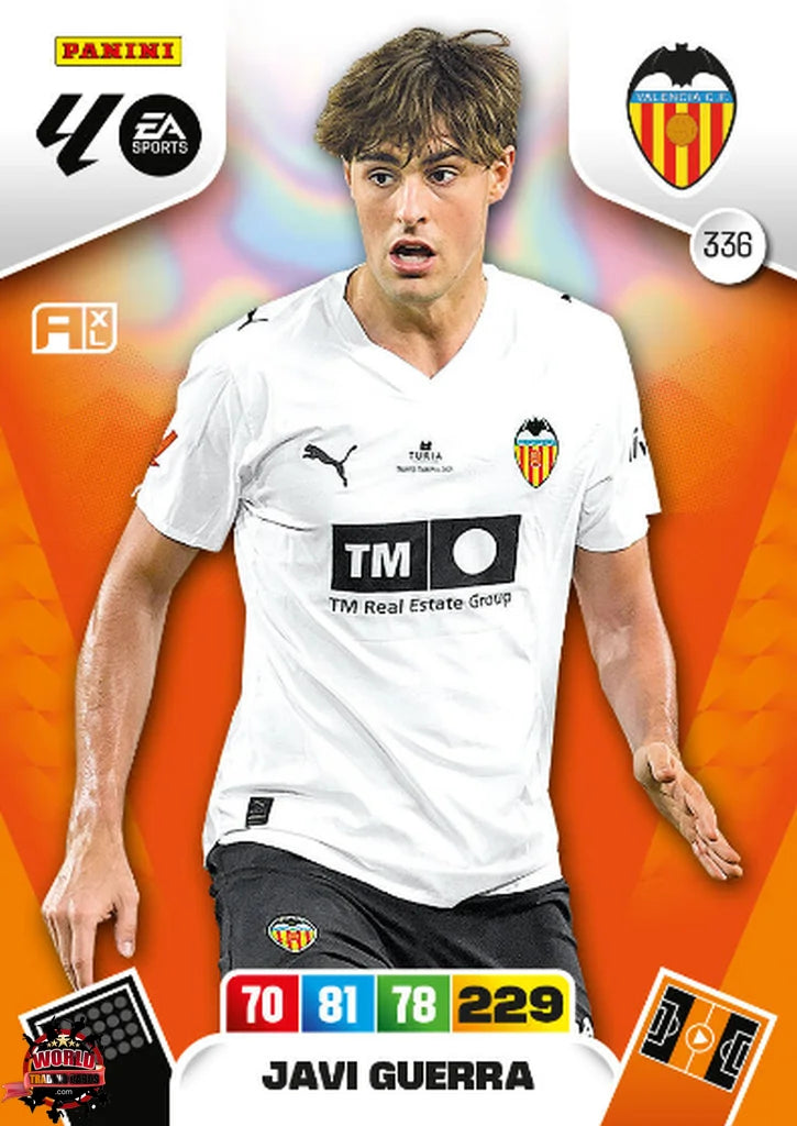 #336 | Adrenalyn XL | La Liga | 2025-2026 | Javi Guerra | Valencia CF | Basico