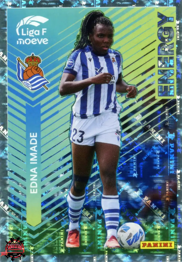 Cromo Trading Card Fútbol-Edna Imade-Real Sociedad-Panini Liga F Moeve 2025-2026-337-Energy Moeve