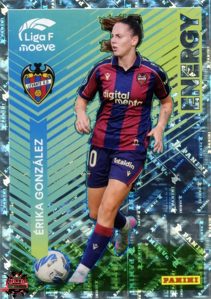 Cromo Trading Card Fútbol-Érika González-Levante UD-Panini Liga F Moeve 2025-2026-338-Energy Moeve