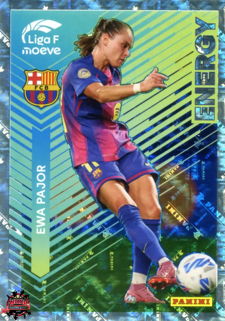Cromo Trading Card Fútbol-Ewa Pajor-FC Barcelona-Panini Liga F Moeve 2025-2026-339-Energy Moeve