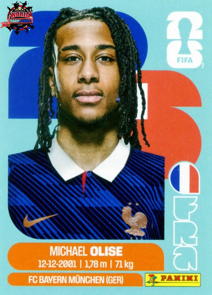 #FRA014 | Panini | Fifa World Cup Stickers | 2026 | Michael Olise | France | Base