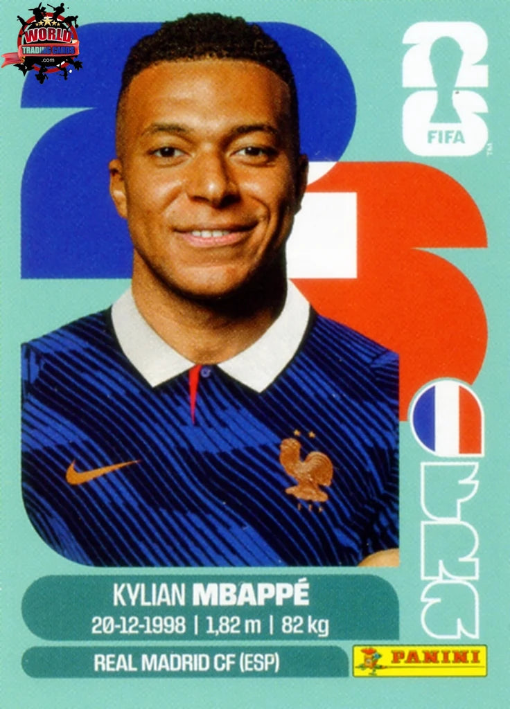 #FRA020 | Panini | Fifa World Cup Stickers | 2026 | Kylian Mbappe | France | Base