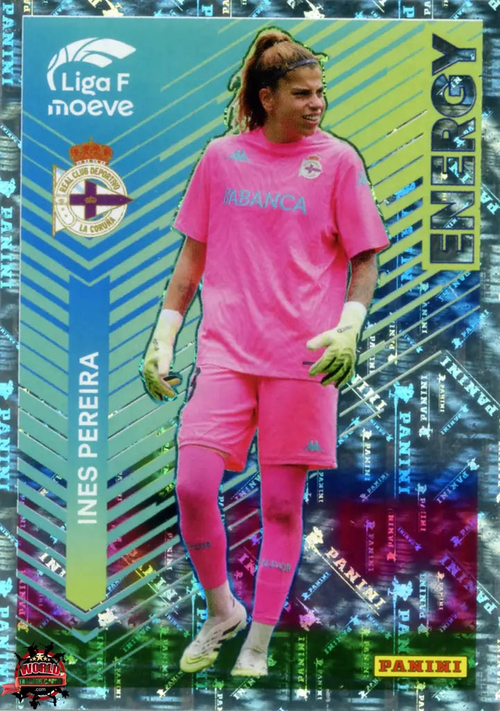 Cromo Trading Card Fútbol-Ines Pereira-Deportivo Abanca-Panini Liga F Moeve 2025-2026-341-Energy Moeve