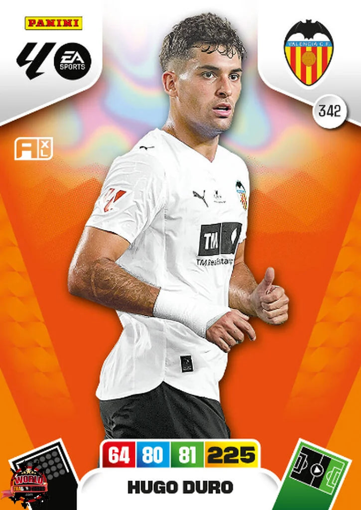 #342 | Adrenalyn XL | La Liga | 2025-2026 | Hugo Duro | Valencia CF | Basico