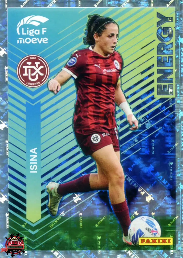 Cromo Trading Card Fútbol-Isina-DUX Logroño-Panini Liga F Moeve 2025-2026-342-Energy Moeve