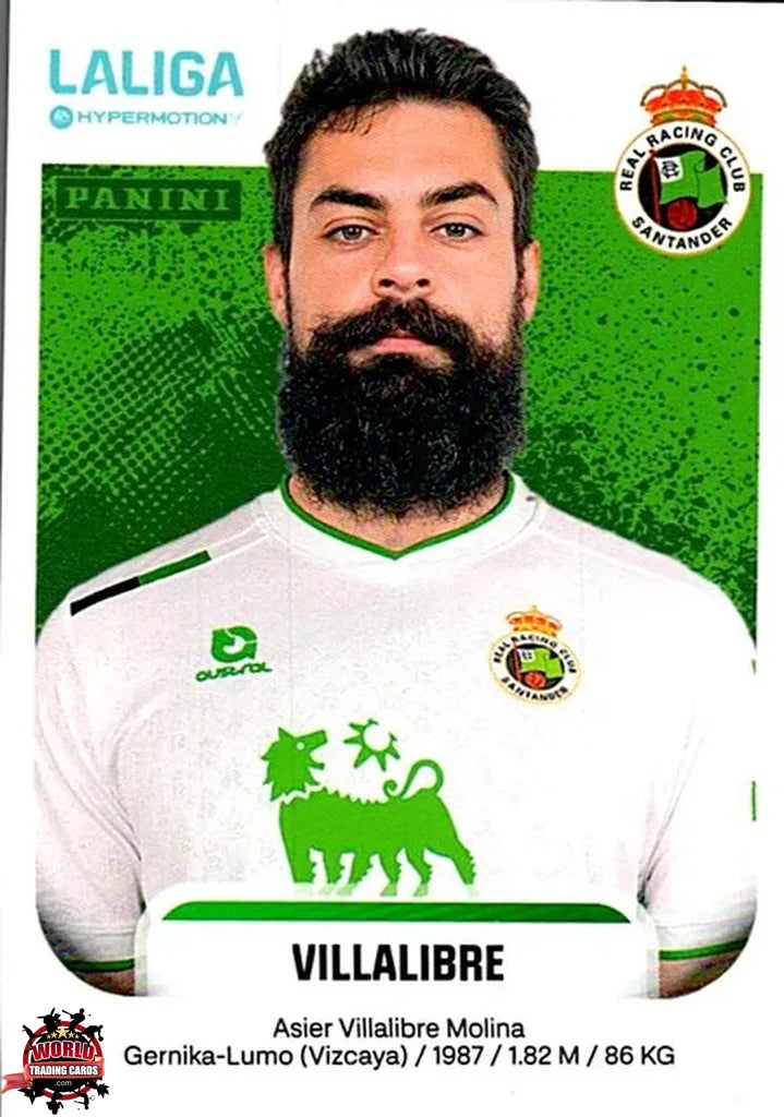 Cromo Trading Card Fútbol-Villalibre-Real Racing Club-Panini La Liga HypermotionV 2025-2026-342-Basico