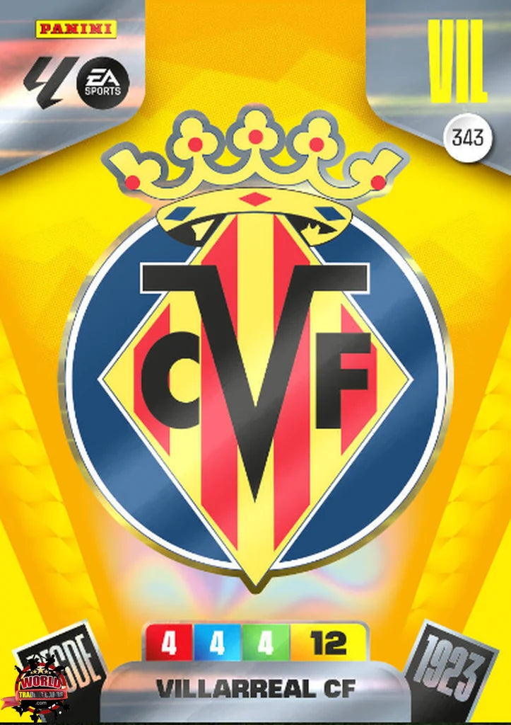 #343 | Adrenalyn XL | La Liga | 2025-2026 | Escudo | Villarreal CF | Basico
