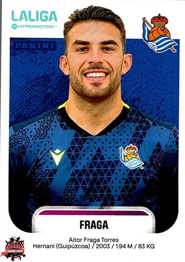 Cromo Trading Card Fútbol-Fraga-Real Sociedad B-Panini La Liga HypermotionV 2025-2026-346-Basico