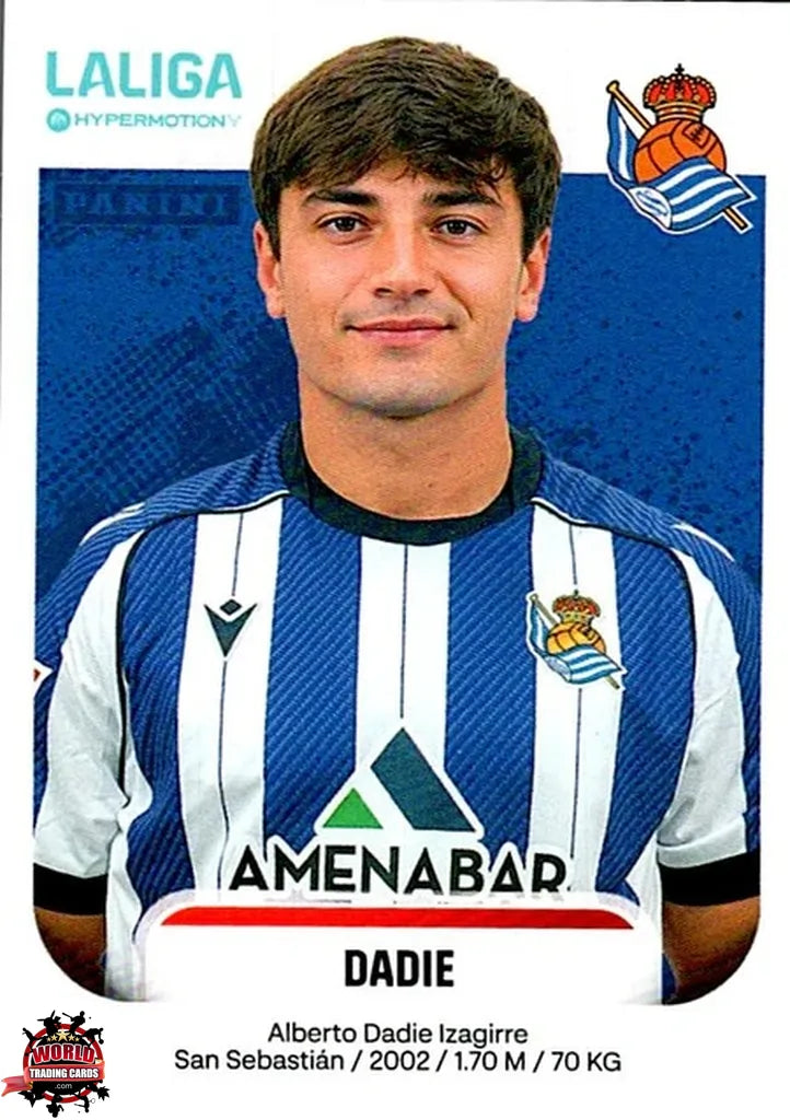 Cromo Trading Card Fútbol-Dadie-Real Sociedad B-Panini La Liga HypermotionV 2025-2026-348-Basico
