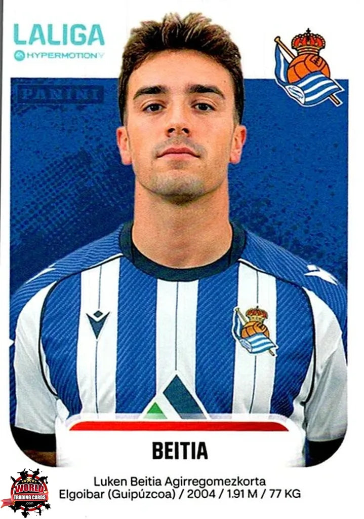 Cromo Trading Card Fútbol-Beitia-Real Sociedad B-Panini La Liga HypermotionV 2025-2026-349-Basico