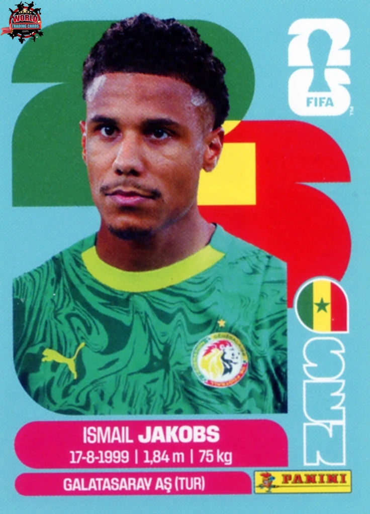 #SEN006 | Panini | Fifa World Cup Stickers | 2026 | Ismail Jakobs | Senegal | Base - International version