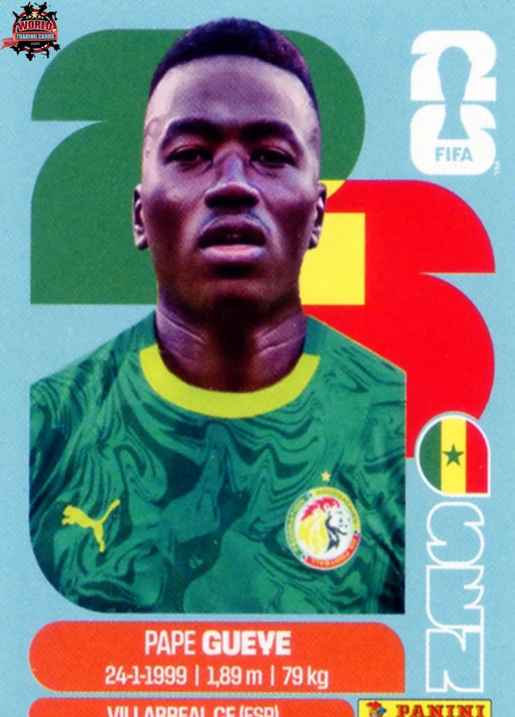 #SEN011 | Panini | Fifa World Cup Stickers | 2026 | Pape Gueye | Senegal | Base - International version