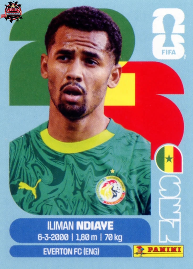 #SEN018 | Panini | Fifa World Cup Stickers | 2026 | Iliman Ndiaye | Senegal | Base - International version
