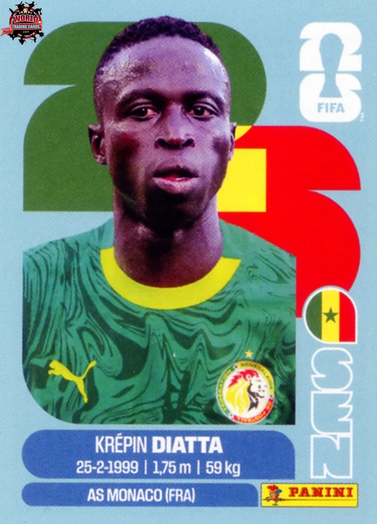 #SEN020 | Panini | Fifa World Cup Stickers | 2026 | Krepin Diatta | Senegal | Base - International version