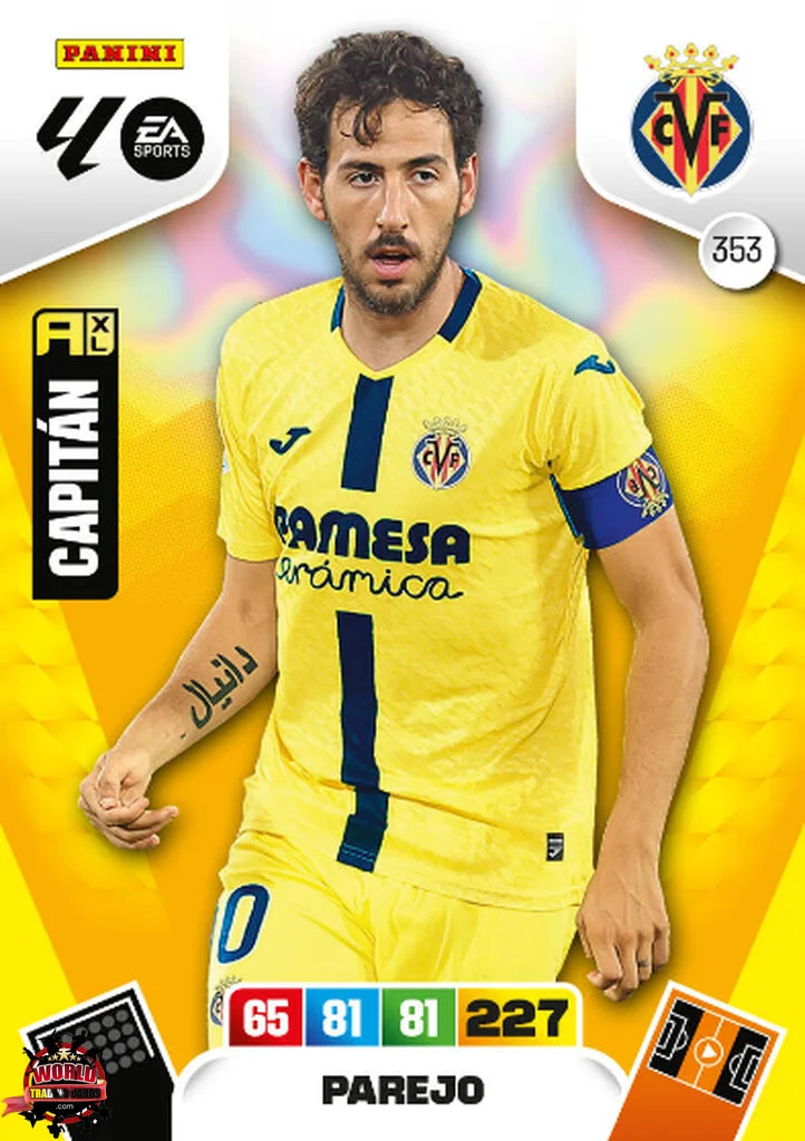 #353 | Adrenalyn XL | La Liga | 2025-2026 | Parejo | Villarreal CF | Basico