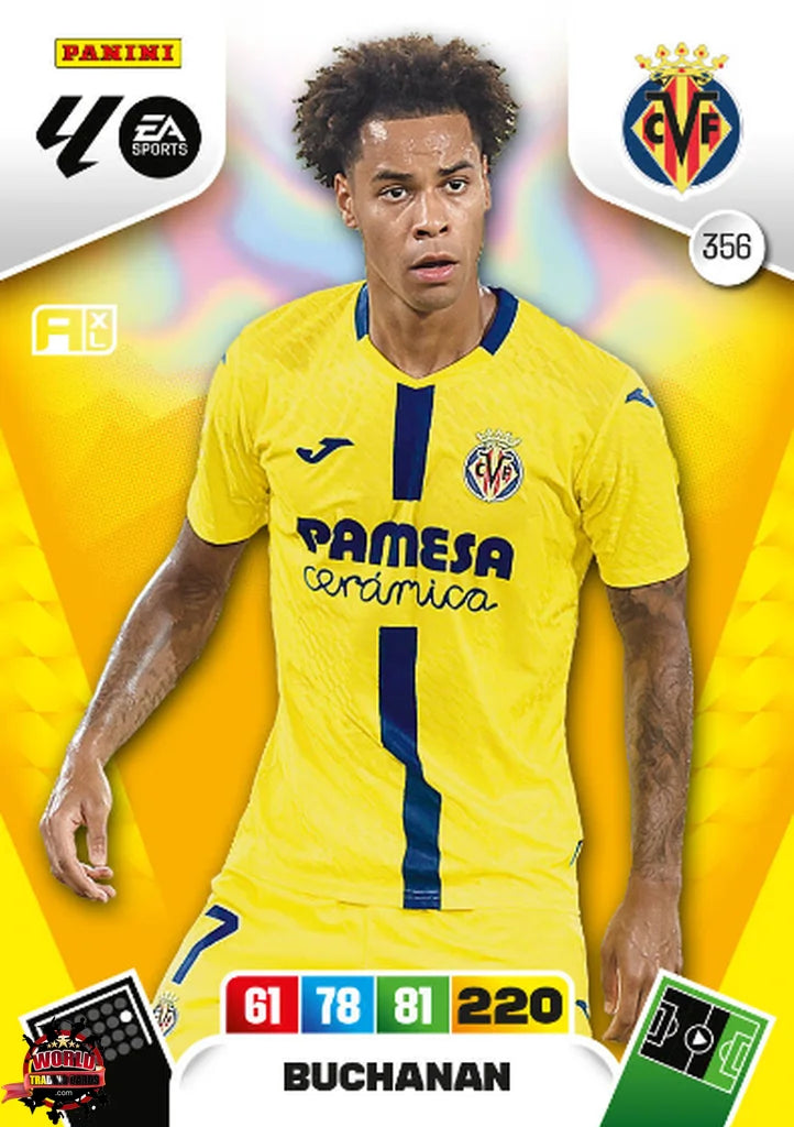 #356 | Adrenalyn XL | La Liga | 2025-2026 | Buchanan | Villarreal CF | Basico
