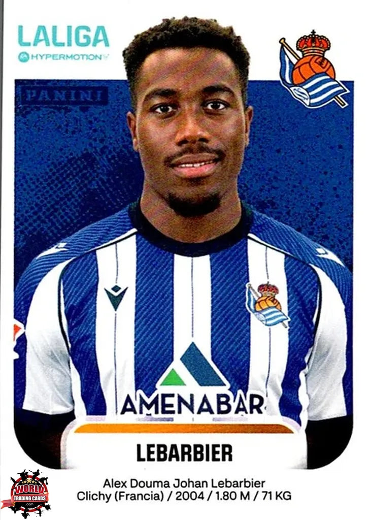 Cromo Trading Card Fútbol-Lebarbier-Real Sociedad B-Panini La Liga HypermotionV 2025-2026-356-Basico