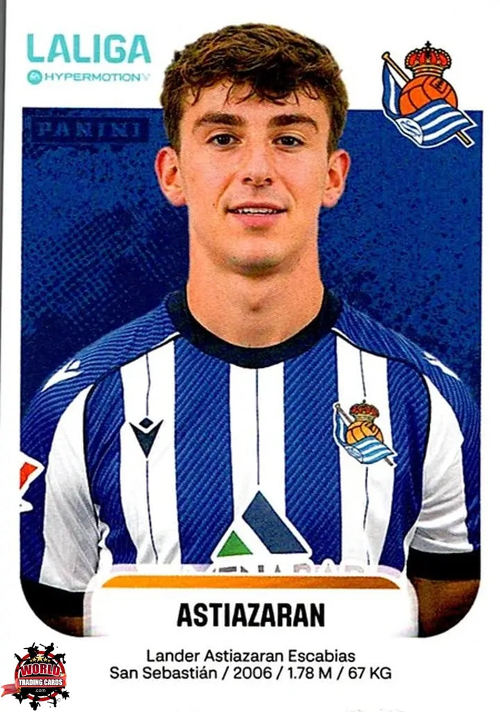 Cromo Trading Card Fútbol-Astiazaran-Real Sociedad B-Panini La Liga HypermotionV 2025-2026-357-Basico